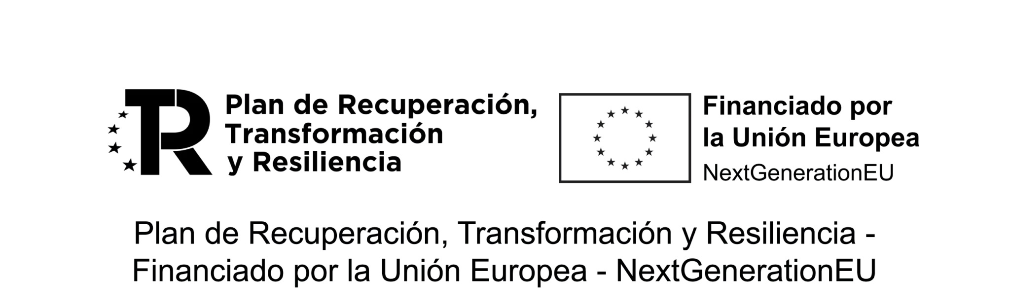 Logo fondos europeos negro